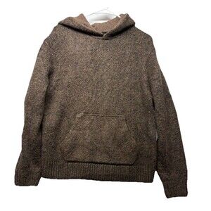 Abercrombie & Fitch Soft A&F Sweater XS Brown Hooded Chunky Pocket